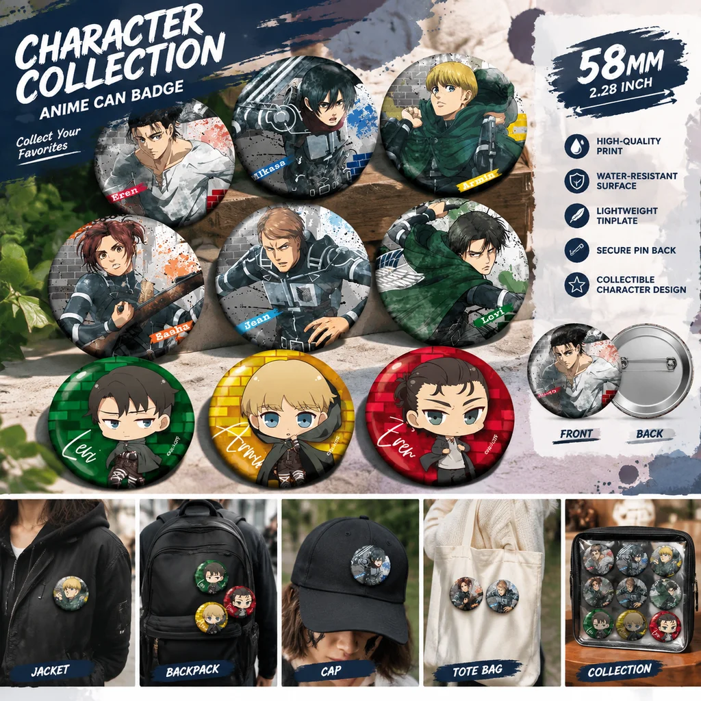 Jeans - Attack on Titan Anime Merch Badge