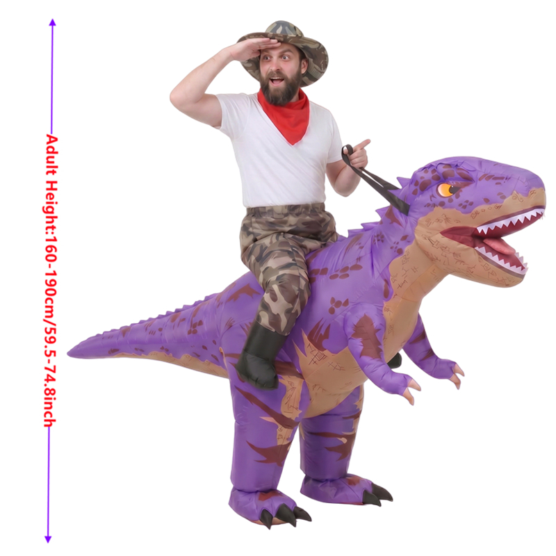 Funny Camo purple T-Rex Inflat - Suits 评论和价格