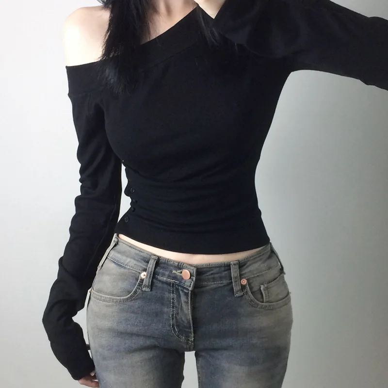 Y2K Vintage Pleated Button T-S - Shirts 评论和价格